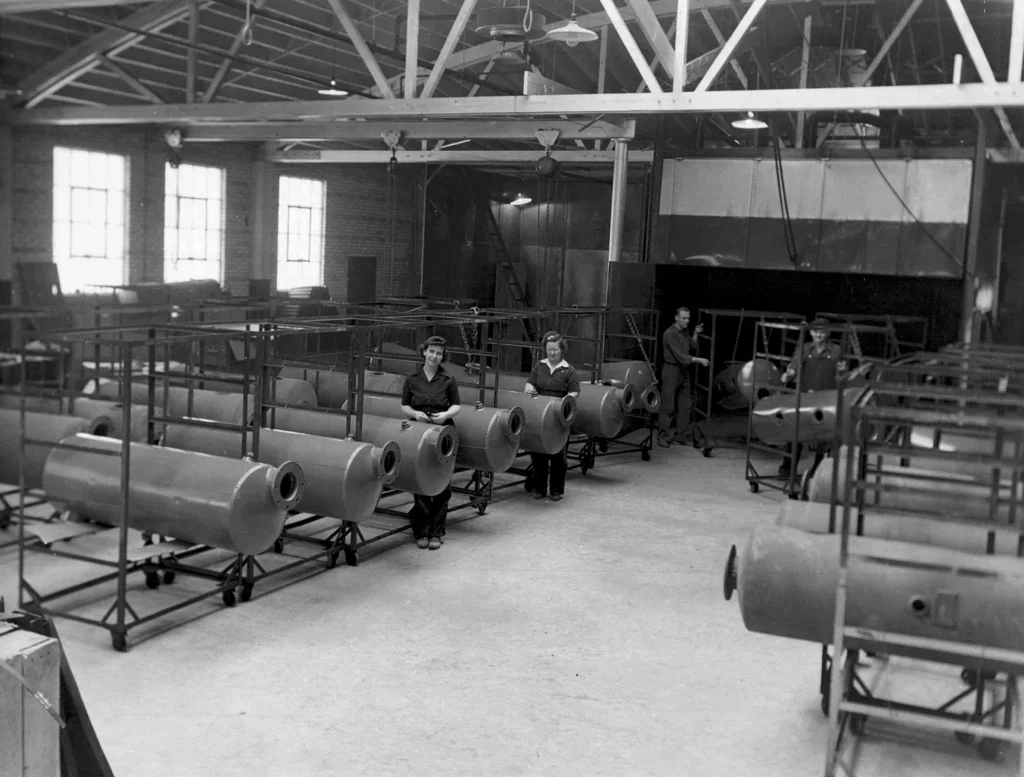 Female workers in warehouse