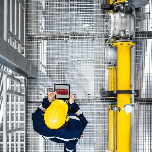 man walking on platform